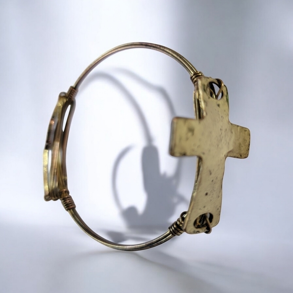 Copper Cross Faith Bracelet